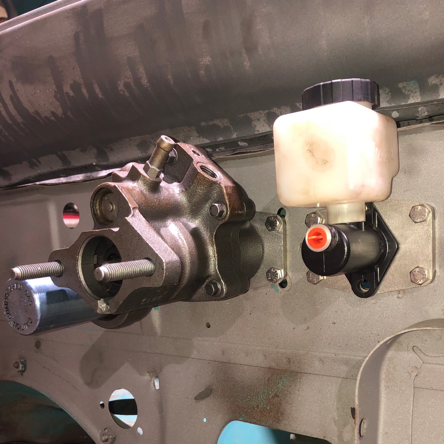 1961 - 1968 Dodge Truck Brake Master Cylinder Upgrade Plate