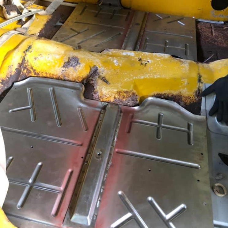 1972 - 1985 Dodge Truck Crew Cab Center Floor Repair Panel