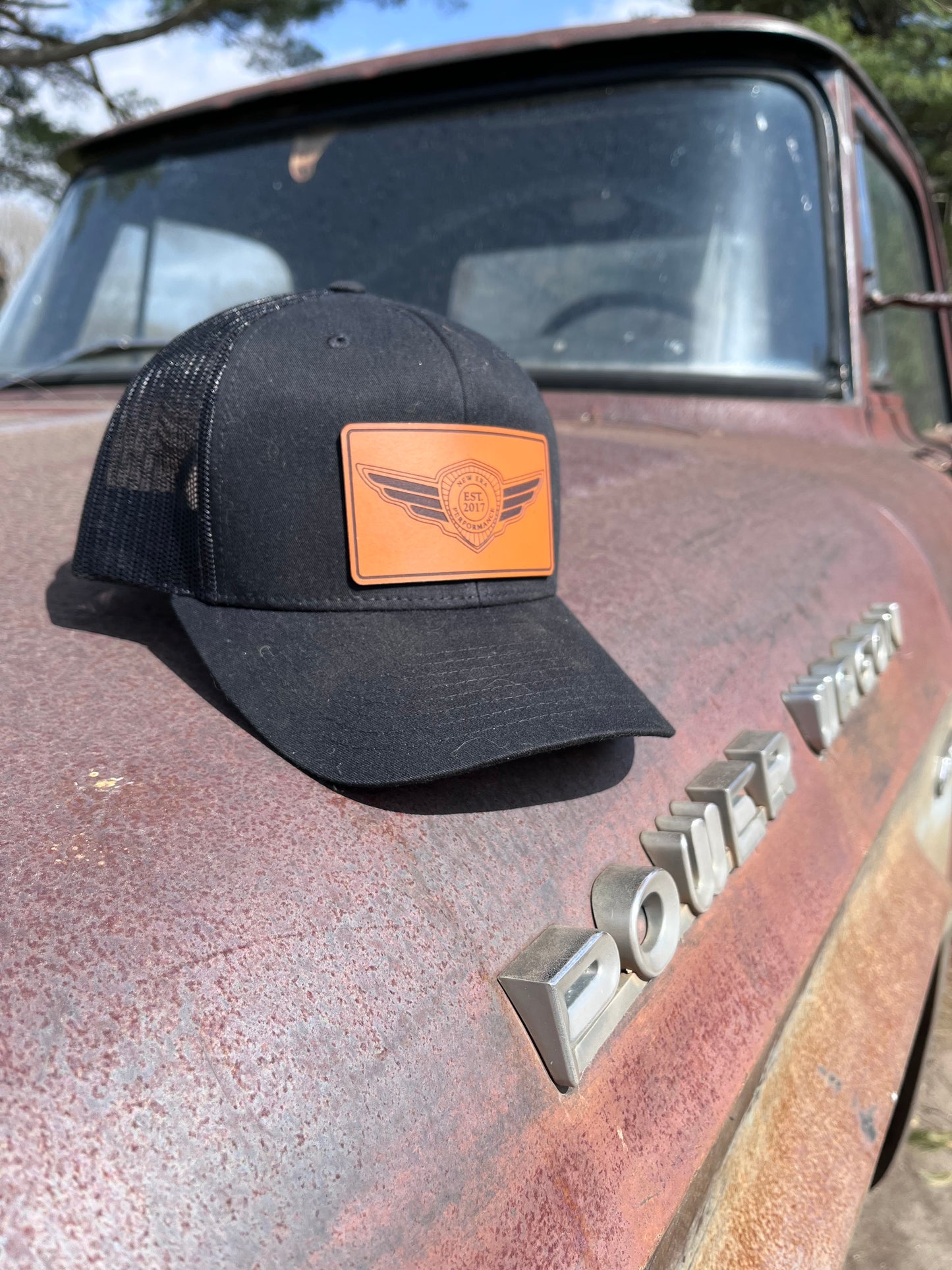 Leather Patch Cap